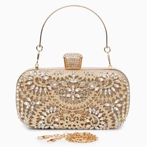 Verano Hill Luxurious Flower Clutch Bag